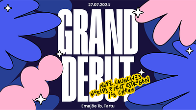 Grand Debut Launch Event bar branding estonia event good vibes ice cream launch packaging summer tartu women worlds first