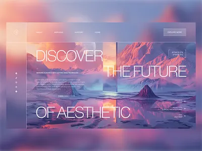 Discover the Future of Aesthetic - Landing page - 0003 clean design ui ux web