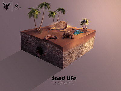 Sand Life MicroWorld art illustration microworld photoshop