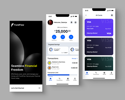 Banking App - Mobile UI Concept banking banking app design fintech fintech app interface mobileapp product design ui ui design uiux ux ux design
