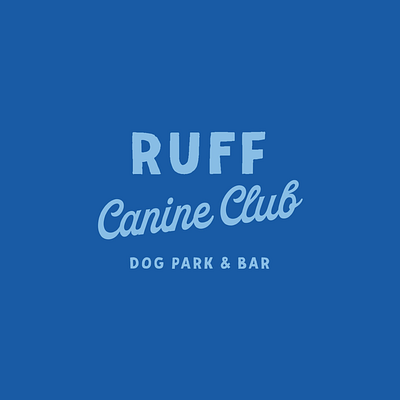 Ruff Canine Club Logo branding graphic design logo