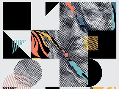 Shaped Sermon Series Design abstract art direction church church media collage design print sermon sermon series shapes textures vector