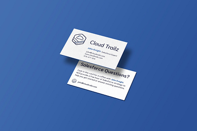 Cloud Trailz Business Card branding graphic design logo
