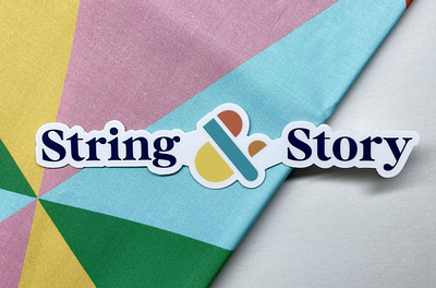 String and Story Logo 2022 branding graphic design logo sticker