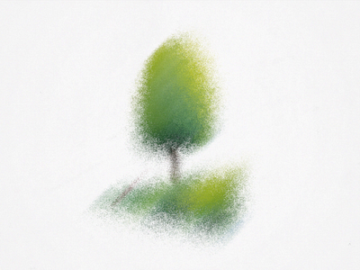 Obscure Tree Animation animation grain graphic design grunge landscape painting tree