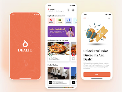 Dealio Mobile App app clean ux coupons dealio app deals design discounts mobile app offers ui ui design ux