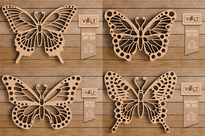 Butterfly Laser and CNC Cutting File SVG 3d 3d svg craft decoration design illustration kids papercraft svg svg cutting