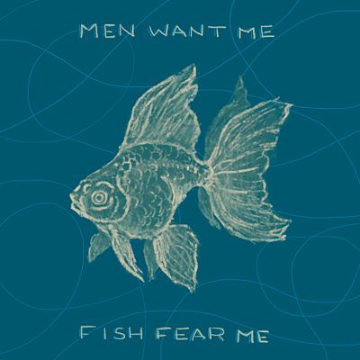 Fish Fear Me design drawing drawn fish hand drawn illustration procreate traditional
