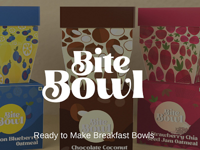 Bite Bowl | Packaging Design for breakfast Bowls brand design branding design graphic design packaging packaging design packagingoftheworld