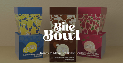 Bite Bowl | Packaging Design for breakfast Bowls brand design branding design graphic design packaging packaging design packagingoftheworld