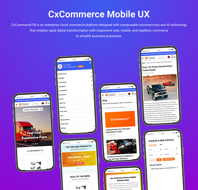 CxCommerce Mobile UX app design illustration ui ui ux design uiux uiux design ux ux design ux works website