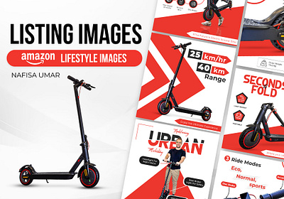 Premium Electric Scooter || Amazon Listing Images amazon amazon listing design amazon listing images amazon listing infographics amazon product branding enhance brand content graphic design listing design productinfographics