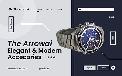 watch website branding design modern design ui uiux ux watch watch website web design website website design