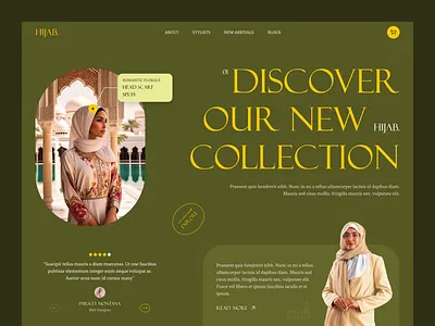 Hijab Landing Page brand brand promotion community dextop ecommerce fashion graphic design hero area hijab landing page hijab website junayed landing page online shop online shop website platform selling shop website ui design website website design