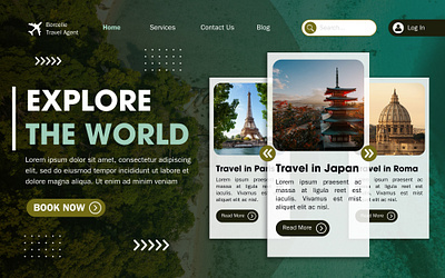 Travel agent website branding design modern design travel agent travel agent website travel website ui uiux ux web design website website design