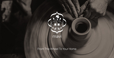 Mavi | Identity Design & Branding for a Blue Pottery Storefront blue pottery brand design branding design graphic design identity design illustration illustrator logo