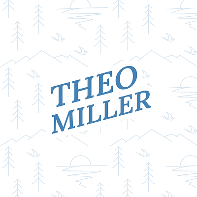 Theo Miller:: A landscape photographer adobe illustrator branding graphiks graphiksdeign identity design logo minimal mountain photographer