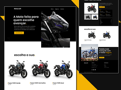 Projeto-Motocraft bike desgner figma graphic design logo ui ux