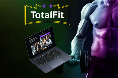 TotalFit design figma gym logo sport ui ux