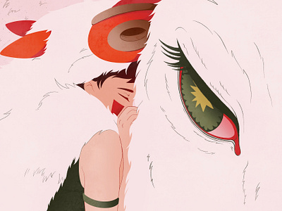 Princess Mononoke Illustration by delia.ilu art digital illustration illustration