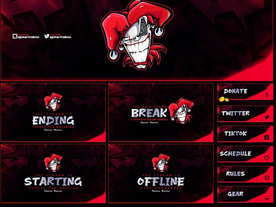 Stream Overlays 3d animation art artist design graphic design graphics logo overlay stream stream overlay