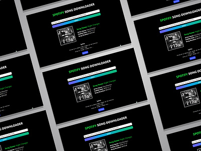 Spotify Song Converter converter dark figma landing page photoshop react js spotify spotify converter tailwind css web development website design