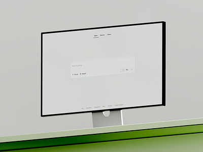 Perplexity AI Design Concept 3d ai ai design branding card card design chat clean design desktop homepage interface minimal minimalist perplexity ui ux web app web app design white