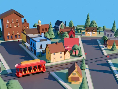 Beautiful Day 3d augmented reality illustration