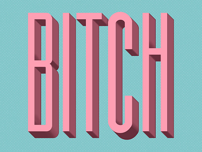 B*tch hand lettering lettering san serif type type typography