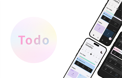 Todo App animation app typography ui ux