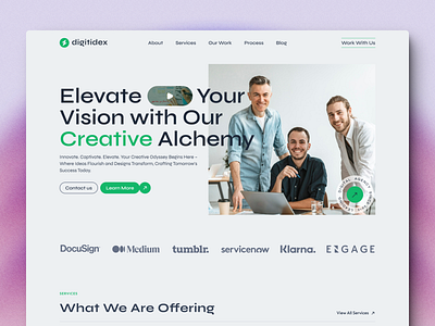 Digital Agency Landing Page branding design figma figma design huepixeels landing page landing page design mockup ui design uiux uiux design ux design web design web development web mockup web page website website design website mockup website ui