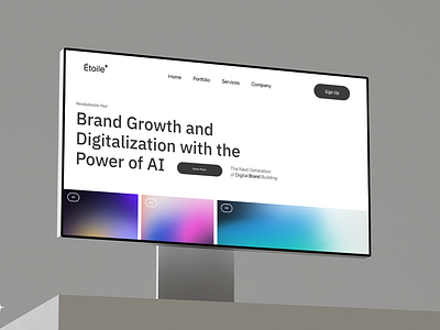 ETOILE - Concept agency ai ui webdesign