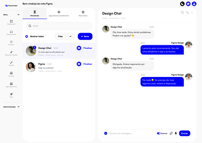 Dashboard Chat clean design ui ui ux user interface ux