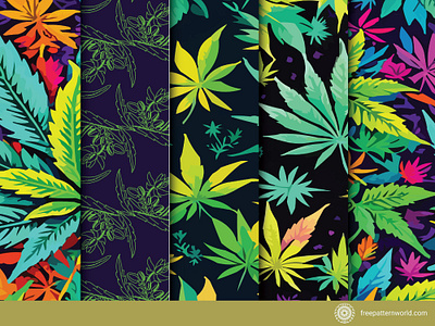Pattern l Pattern design design discover graphic design green hemp hemp patterns illustration kush marijuana pattern pattern design print vector weed