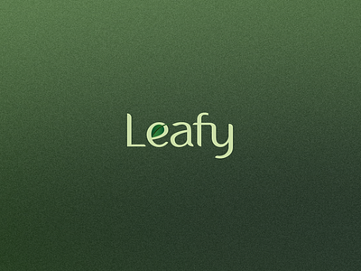 Leafy brand company graphic design illustrator logo logo design