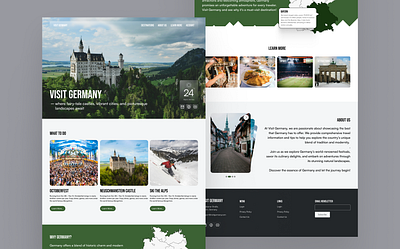 Visit Germany! branding figma germany landing landing page travel vist website