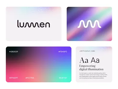 Lumen brand identity kit art direction brand design brand identity brand kit branding design development light logo lumen tech tech agency technology