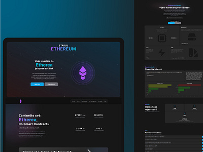 Stakuj Ethereum branding design illustration react tailwindcss ui