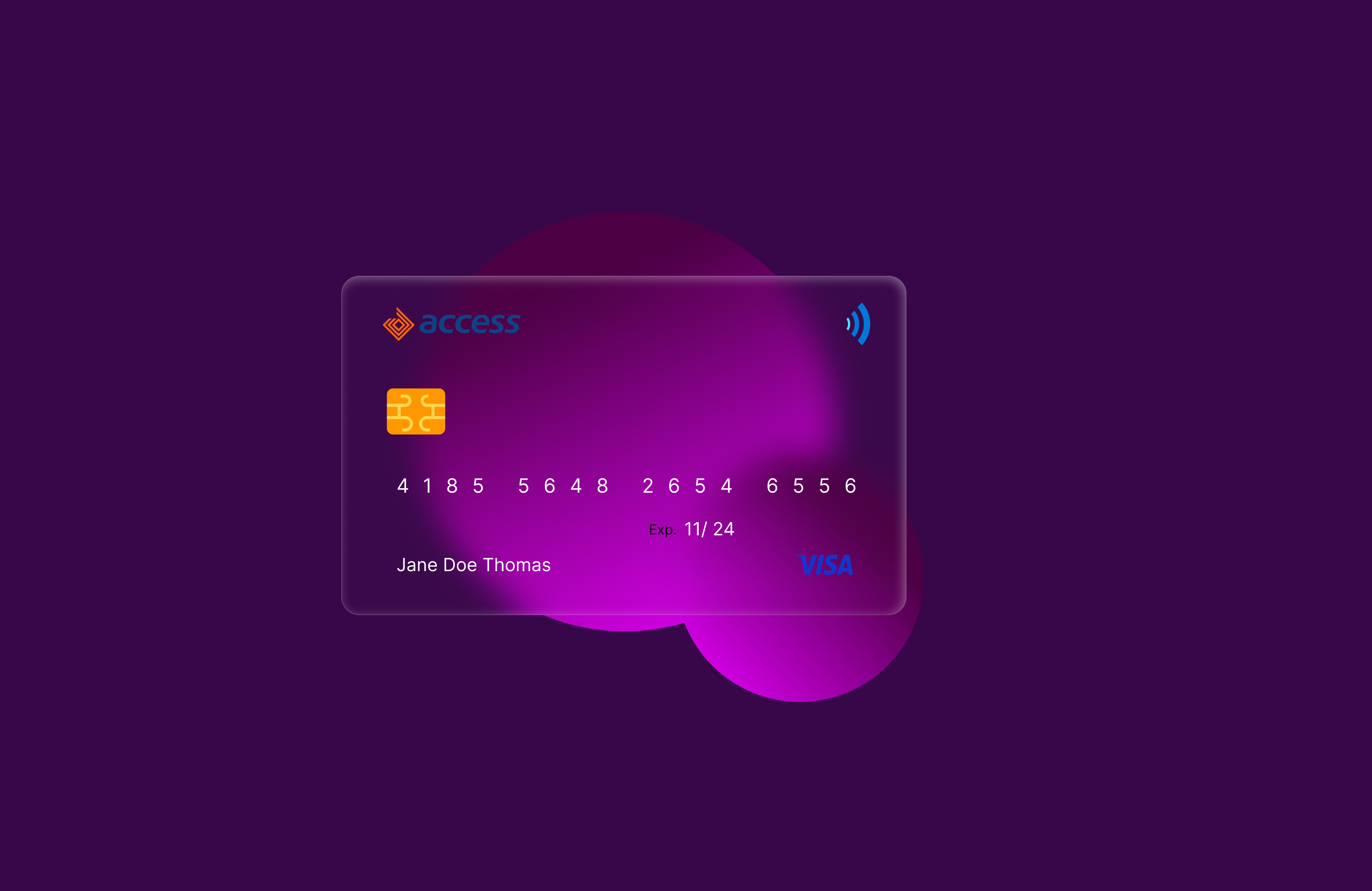 Transparent Virtual Debit Card branding graphic design illustration product design ui