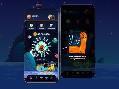 Embark on the Ultimate Crypto Adventure! crypto dashboard game design game ui hamester illustration