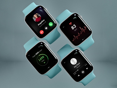 Smart Watch UI Design applewatch design figma mockup smartwatch ui userinterface ux watch