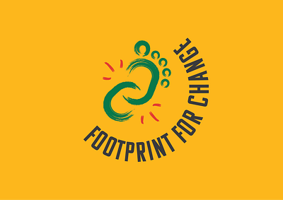 Footprint for Change Logo activism illustration logo vector