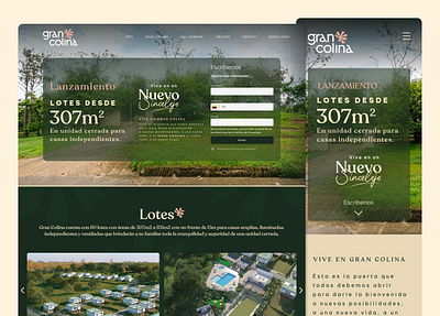 Página web de Gran Colina ui ux web webdesign