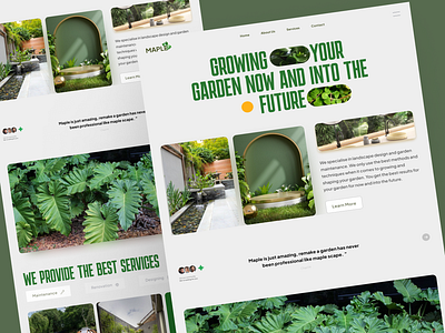 Garden Remake Company Website floral flowers garden greenery greenhouse nature plants uiux web design website