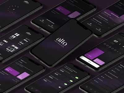 Coffee Maker App ai app application artificial intelligence branding coffee coffee machine coffee maker mobile product design purple ui