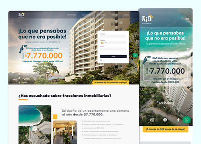 Página Web Rio design graphic design ui ux web