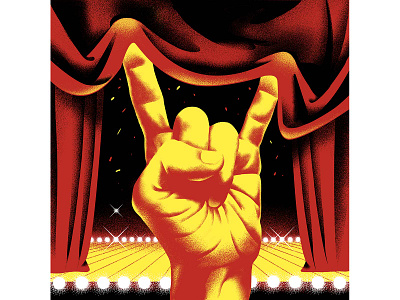 for The Washington Post broadway graphic design illustration magazine music popular music show theater vintage washington