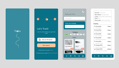Package tracking app mobileapp orderingapp shippingapp trackingapp ui uxdesign