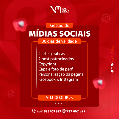 Flyer social media - Vant Mídia branding graphic design