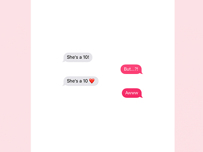 She's a Ten | Typographical Poster emoji graphics iphone love meme message poster simple text type